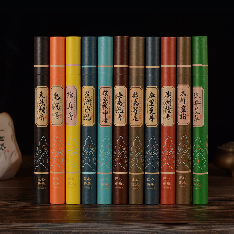 11pc Incense Set, 20g each: Agarwood, Sandalwood, Frankincense, More